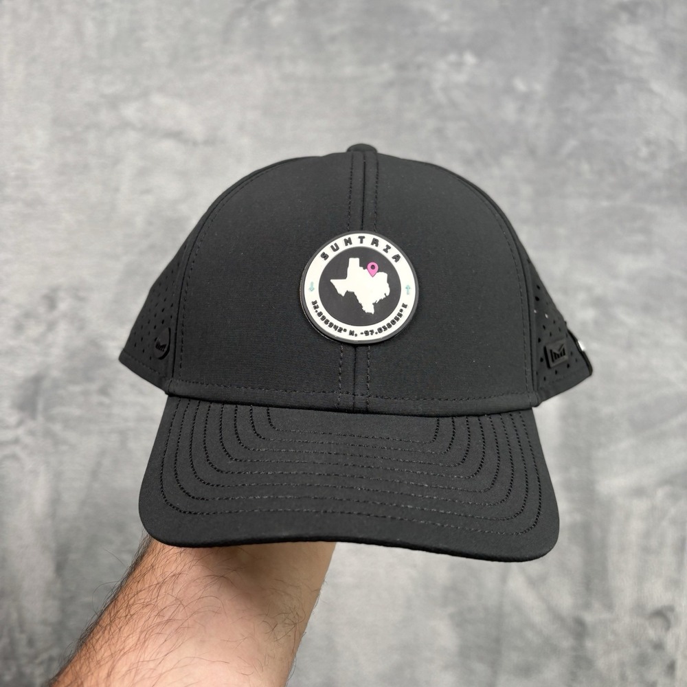 Melin A-Game Hydro Black Performance Snapback Hat Classic Texas Size CL